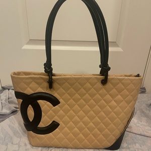 Chanel calfskin cambon tote